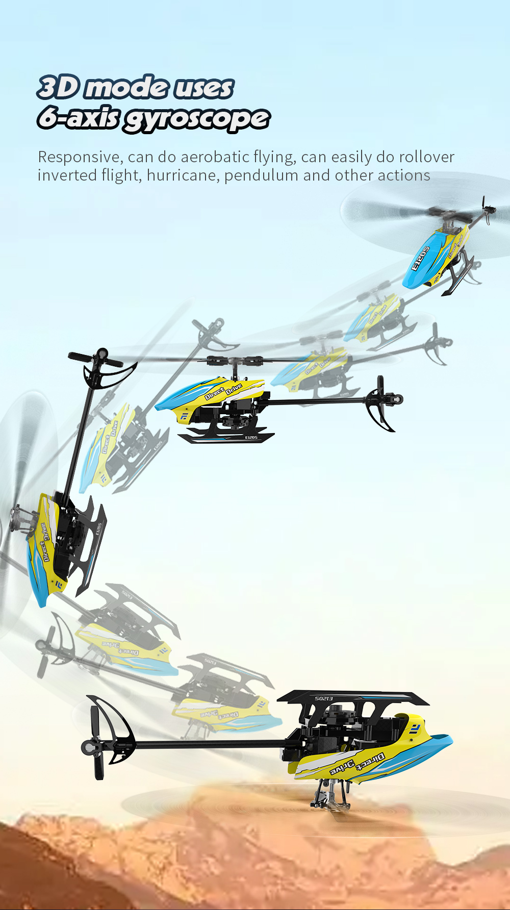 Eachine-E120S-24G-6CH-3D6G-System-Brushless-Direktantrieb-Flybarless-RC-Hubschrauber-kompatibel-mit--1970600-8